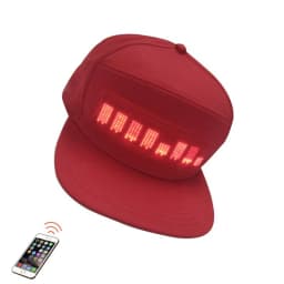 LED Hat Light Up Baseball Cap Flash Glow Hat USB Charging App Programmable LED Message Hats Scrolling LED Display Caps