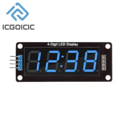 TM1637 4-Digit 7-Segment LED Display Module with Colon 0.56" for Arduino Clock Timer