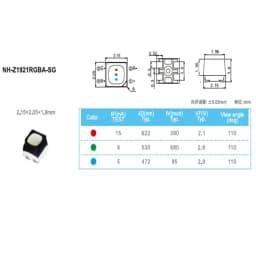 100PCS Led Lamp Bead NH-Z1921RGBA-SG Full-color LED Luminous Lamp Bead 1921 RGB Special Lamp Bead For Outdoor Display
