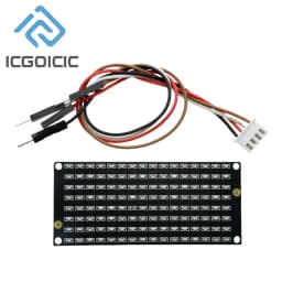 8*16 LED Matrix Display Module – I2C Interface, 3.3V~5V For Arduino, Micro:bit & Raspberry Pi DIY Projects