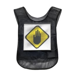 LED Screen Board Dynamic LED Display Panel Wireless APP Control Smart Advertising Vest With Screen LED Vest With Full Color