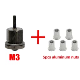 HIFESON Hand Rivet Nut Tool Head Manual Riveter Electric Riveting Adapter Simple installation For M3 M4 M5 M6 M8 M10