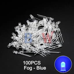 PULAR 100PCS 3mm LED Diode F3 Assorted Kit Yellow Orange White Green Red Blue Pink Purple Warm White DIY Light Emitting Diode