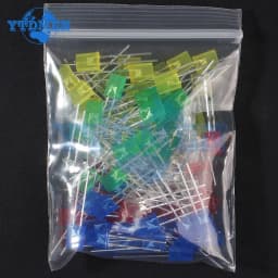 2x5x7mm Led Kit Square 5 Colors LED Diode 2x3x4mm Light-Emitting Diode Set Red Yellow Green Blue White DIY Lights Emitting Lamp