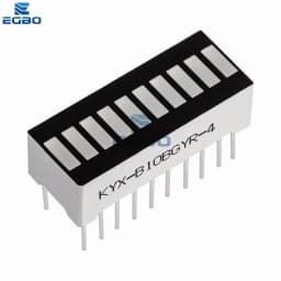 3PCS EGBO 10grid digital segment LED light bar super bright 2 red+3 yellow+4 green+1 blue light flat tube B10BRYGB