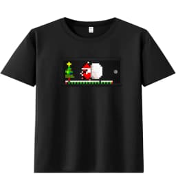 APP Control Bluetooth Programmable LED T Shirt with RGB Full Color Light Up LED Display Screen, Unisex Fashion LED T Shirt Panel