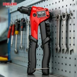 8''Heavy-Duty Hand Riveter,High-Lever Labor-Saving Design,Manual Tool for Fastening and Riveting Metal,Wood,Plastic