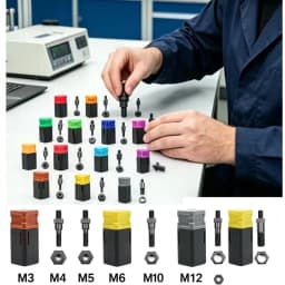 M3 M4 M6 M8 M10 M12 Mandrel Riveter Machine Threaded Mandrel Rivet Nut Adapter Pull Rod Riveter Riveting Heads Rivnut Tool