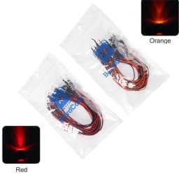 20PCS 20cm Pre Wired 12V 5mm Light Emitting Diode Pre-soldere 3-12V White/Red/Green/Blue/Yellow/Warm White LED Diodes Lights Kit