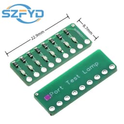 8-segment LED Port Test Lamp Indicator Running Water Port Test Lamp Red, Green And Blue Colors Optional