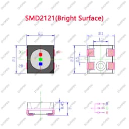 1000 pcs ,SMD2121(Bright Surface) full color LED lamp beads used for LED display maintenance,Indoor RGB components for display