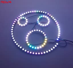 WS2812B 5050 RGB LED Ring 7 / 8 / 12 / 16 / 24 / 60 Bits Lamp Light with Integrated Drivers WS2812 for Arduino Raspberry Pi