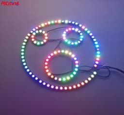 WS2812B 5050 RGB LED Ring 7 / 8 / 12 / 16 / 24 / 60 Bits Lamp Light with Integrated Drivers WS2812 for Arduino Raspberry Pi