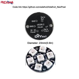 WS2812B 5050 RGB LED Ring 7 / 8 / 12 / 16 / 24 / 60 Bits Lamp Light with Integrated Drivers WS2812 for Arduino Raspberry Pi