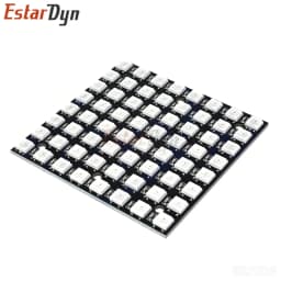 Estardyn WS2812 5050 RGB 8x8 64 LED Matrix Module Individually Addressable Full Color for ESP32 DIY Animations Display