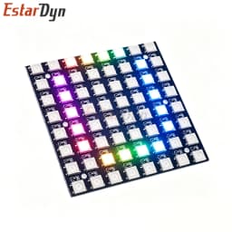 Estardyn WS2812 5050 RGB 8x8 64 LED Matrix Module Individually Addressable Full Color for ESP32 DIY Animations Display