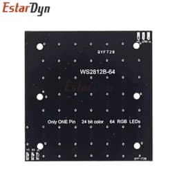Estardyn WS2812 5050 RGB 8x8 64 LED Matrix Module Individually Addressable Full Color for ESP32 DIY Animations Display