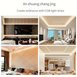 5V USB COB LED Strip Touch Dimmer High Density Dotless Flexible Linear Tape Self Adhesive Light For Mirror Cabinet DIY Decor