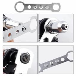 Electric Drill Rivet Gun Adapter Hex Shank Riveting Tool Conversion Head 2.4/3.2/4.0/4.8mm Rivet Nut Gun Converter Connector