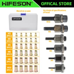 Rivet nut tool Hand Rivet Nut Gun Head Simple Installation Manual Riveter Rivnut Tool Accessory for M3 M4 M5 M6 M8 M10