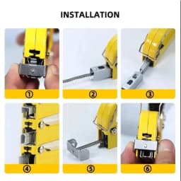 Kit Grampeador Profissional Com 600 Grampos Para Madeira Marcenaria Reparos E Tarefas DIY