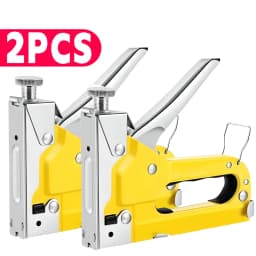 Kit Grampeador Profissional Com 600 Grampos Para Madeira Marcenaria Reparos E Tarefas DIY