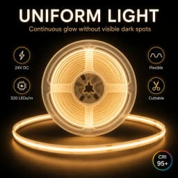 5V USB COB LED Strip Touch Control Dimmer Flexible Linear Self Adhesive Tape Lamp For Cabinet Wardrobe Mirror Backlight Lighting