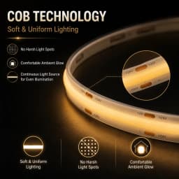 5V USB COB LED Strip Touch Control Dimmer Flexible Linear Self Adhesive Tape Lamp For Cabinet Wardrobe Mirror Backlight Lighting