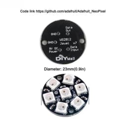 WS2812B 5050 RGB LED Ring 7 / 8 / 12 / 16 / 24 / 60 Bits Lamp Light with Integrated Drivers WS2812 for Arduino Raspberry Pi