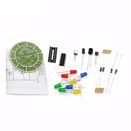 Voice Activated LED Rotating Light Making Kit CD4017 Colorful DIY Electronic Kit Parts Soldering Electronic Component Welding