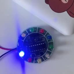 Voice Activated LED Rotating Light Making Kit CD4017 Colorful DIY Electronic Kit Parts Soldering Electronic Component Welding
