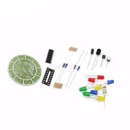 Voice Activated LED Rotating Light Making Kit CD4017 Colorful DIY Electronic Kit Parts Soldering Electronic Component Welding