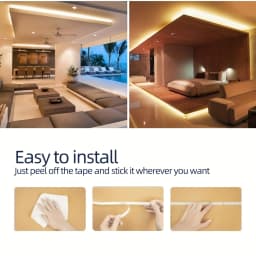 LED Light Strip 2835 Flexible Lighting USB Touch Switch Dimmable Flexible Warm/White Closet LED Strip For Mirror Stair Lighting