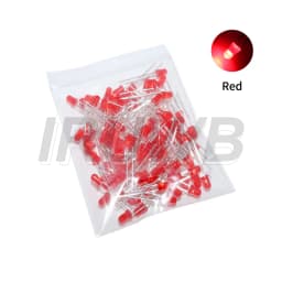 100PCS 3mm LED Diode F3 Assorted Kit DIY Light Emitting Diode White Green Red Blue Yellow Orange Pink Purple Warm White