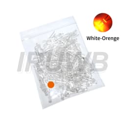 100PCS 3mm LED Diode F3 Assorted Kit DIY Light Emitting Diode White Green Red Blue Yellow Orange Pink Purple Warm White