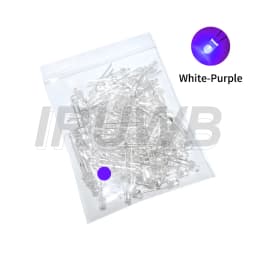 100PCS 3mm LED Diode F3 Assorted Kit DIY Light Emitting Diode White Green Red Blue Yellow Orange Pink Purple Warm White