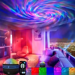 Aurora Borealis Starry Sky Projector LED Galaxy Star Projector Electronic Lights with Remote 7 Lighting Effects Party Decoration