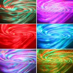 Aurora Borealis Starry Sky Projector LED Galaxy Star Projector Electronic Lights with Remote 7 Lighting Effects Party Decoration