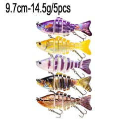 Swimbait Fishing Lures Lifelike Tilapia shape 6.35cm-9.3g Hard Bait 63mm 9.3g Lure With Treble Hook Multi Jointed Lures For Bass