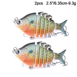 Swimbait Fishing Lures Lifelike Tilapia shape 6.35cm-9.3g Hard Bait 63mm 9.3g Lure With Treble Hook Multi Jointed Lures For Bass