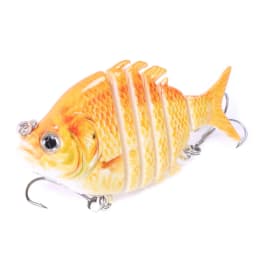 Swimbait Fishing Lures Lifelike Tilapia shape 6.35cm-9.3g Hard Bait 63mm 9.3g Lure With Treble Hook Multi Jointed Lures For Bass