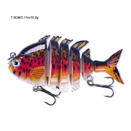Swimbait Fishing Lures Lifelike Tilapia shape 6.35cm-9.3g Hard Bait 63mm 9.3g Lure With Treble Hook Multi Jointed Lures For Bass