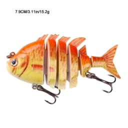 Swimbait Fishing Lures Lifelike Tilapia shape 6.35cm-9.3g Hard Bait 63mm 9.3g Lure With Treble Hook Multi Jointed Lures For Bass