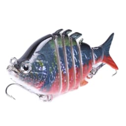 Swimbait Fishing Lures Lifelike Tilapia shape 6.35cm-9.3g Hard Bait 63mm 9.3g Lure With Treble Hook Multi Jointed Lures For Bass