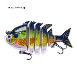 Swimbait Fishing Lures Lifelike Tilapia shape 6.35cm-9.3g Hard Bait 63mm 9.3g Lure With Treble Hook Multi Jointed Lures For Bass