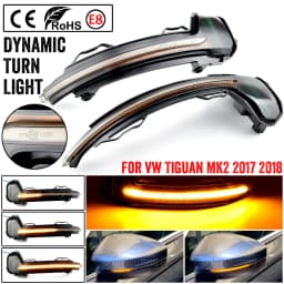 For VW Tiguan MK2 2017 2018 2019 Touareg MK3 EU 2019 LED Dynamic Turn Signal Light Flasher Flowing Water Blinker Flashing Light