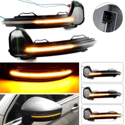 For VW Tiguan MK2 2017 2018 2019 Touareg MK3 EU 2019 LED Dynamic Turn Signal Light Flasher Flowing Water Blinker Flashing Light