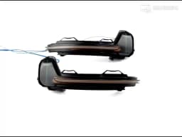 For VW Tiguan MK2 2017 2018 2019 Touareg MK3 EU 2019 LED Dynamic Turn Signal Light Flasher Flowing Water Blinker Flashing Light