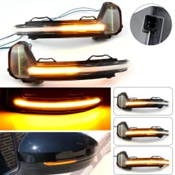 For VW Tiguan MK2 2017 2018 2019 Touareg MK3 EU 2019 LED Dynamic Turn Signal Light Flasher Flowing Water Blinker Flashing Light