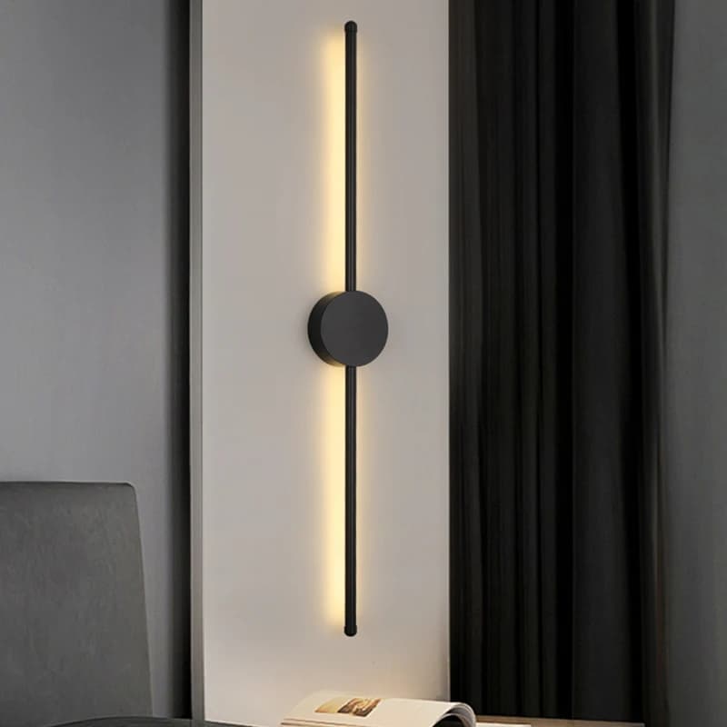 Wall Lamp Bedroom Wall Light Modern Long LED Light Black I-Shaped Living Room Corridor Interior Lighting Home Decor Lighting